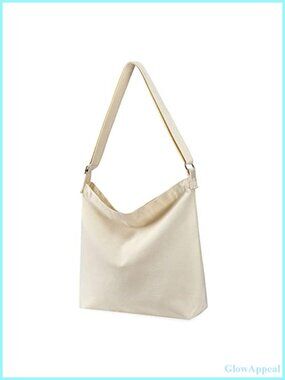 Women's Large Canvas Crossbody Tote Handbag - DIY Customizable